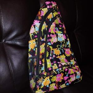 Sling Backpack owl print